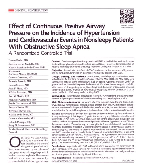 CPAPの高血圧への影響JAMA.jpg